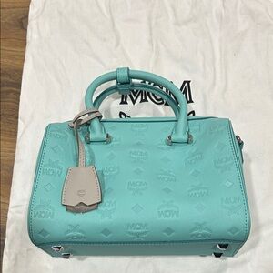 MCM Women's Turquoise Satchel
